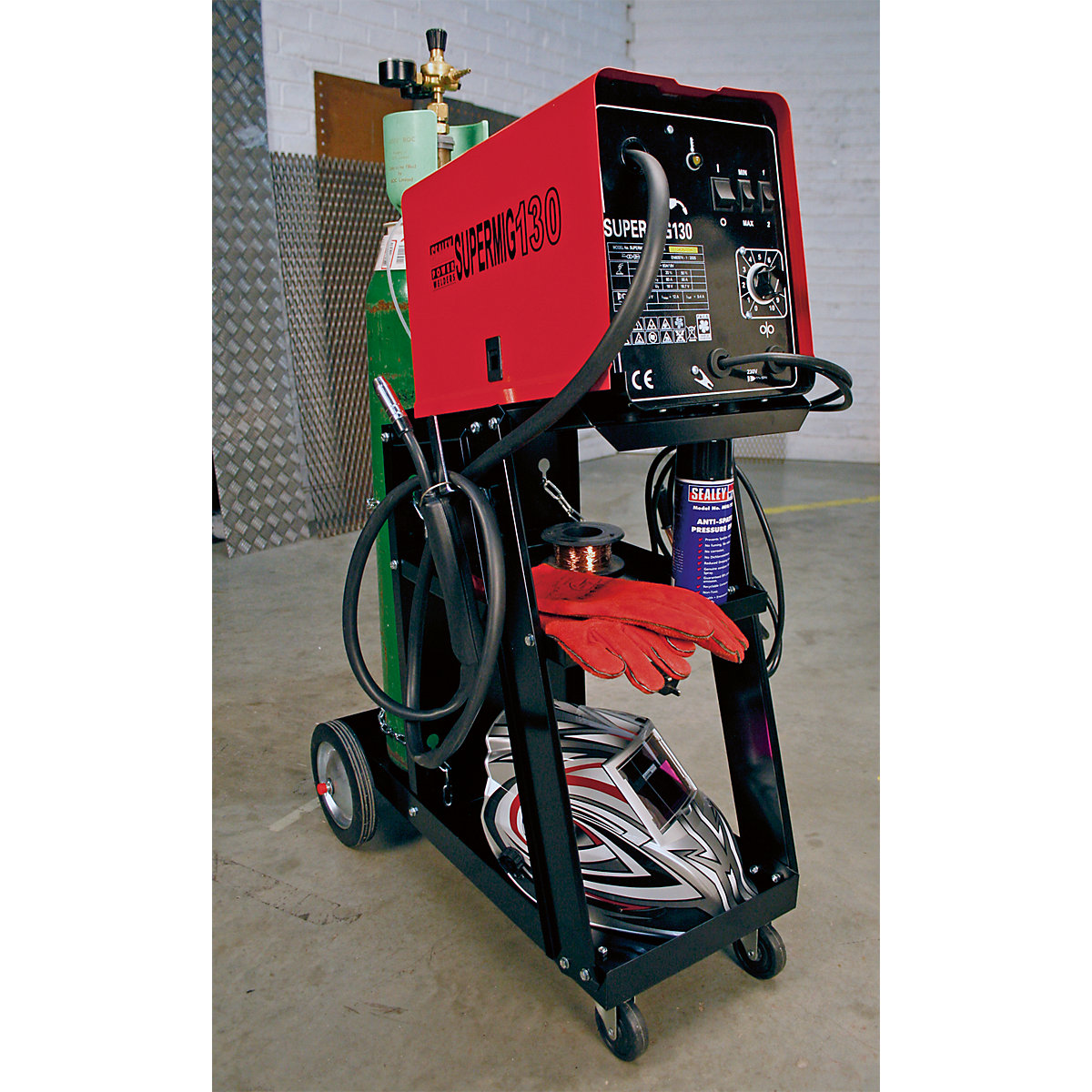 Sealey Universal Trolley for Portable MIG Welders (Product illustration 3)-2