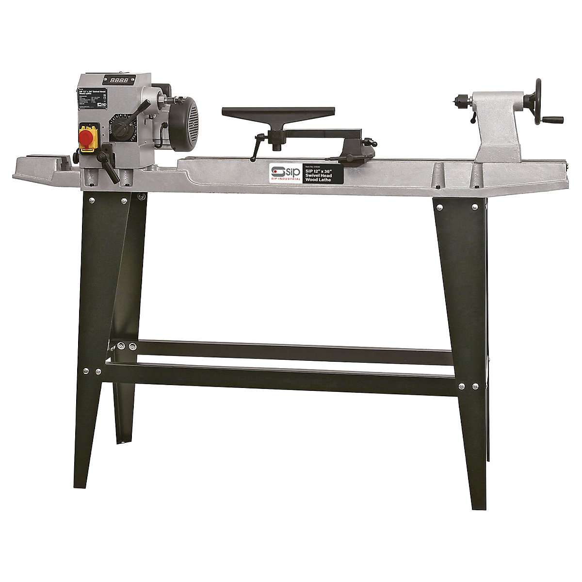 SIP 12" x 36" Swivel Head Wood Lathe