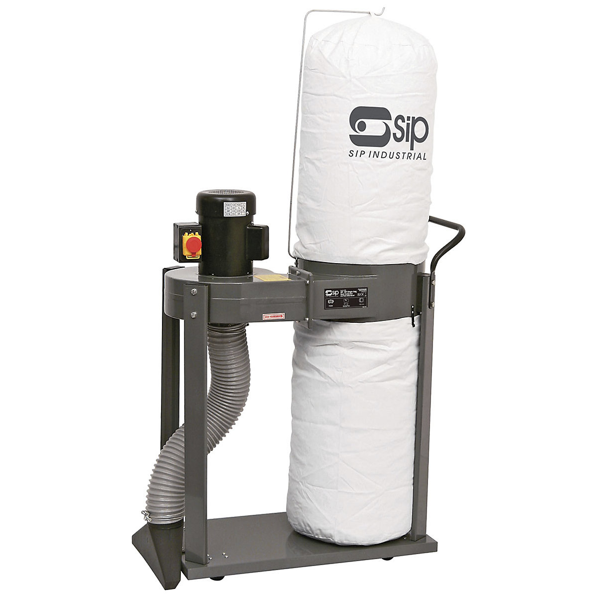 SIP 1HP Single Bag Dust Collector with Attachments