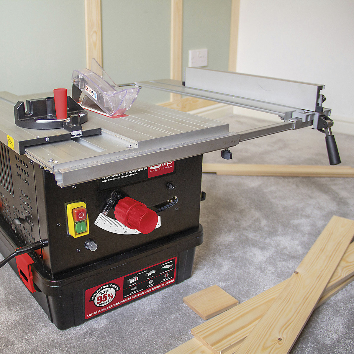 SIP 2-in-1 Table Saw with Integrated Dust Extractor (Product illustration 2)-1
