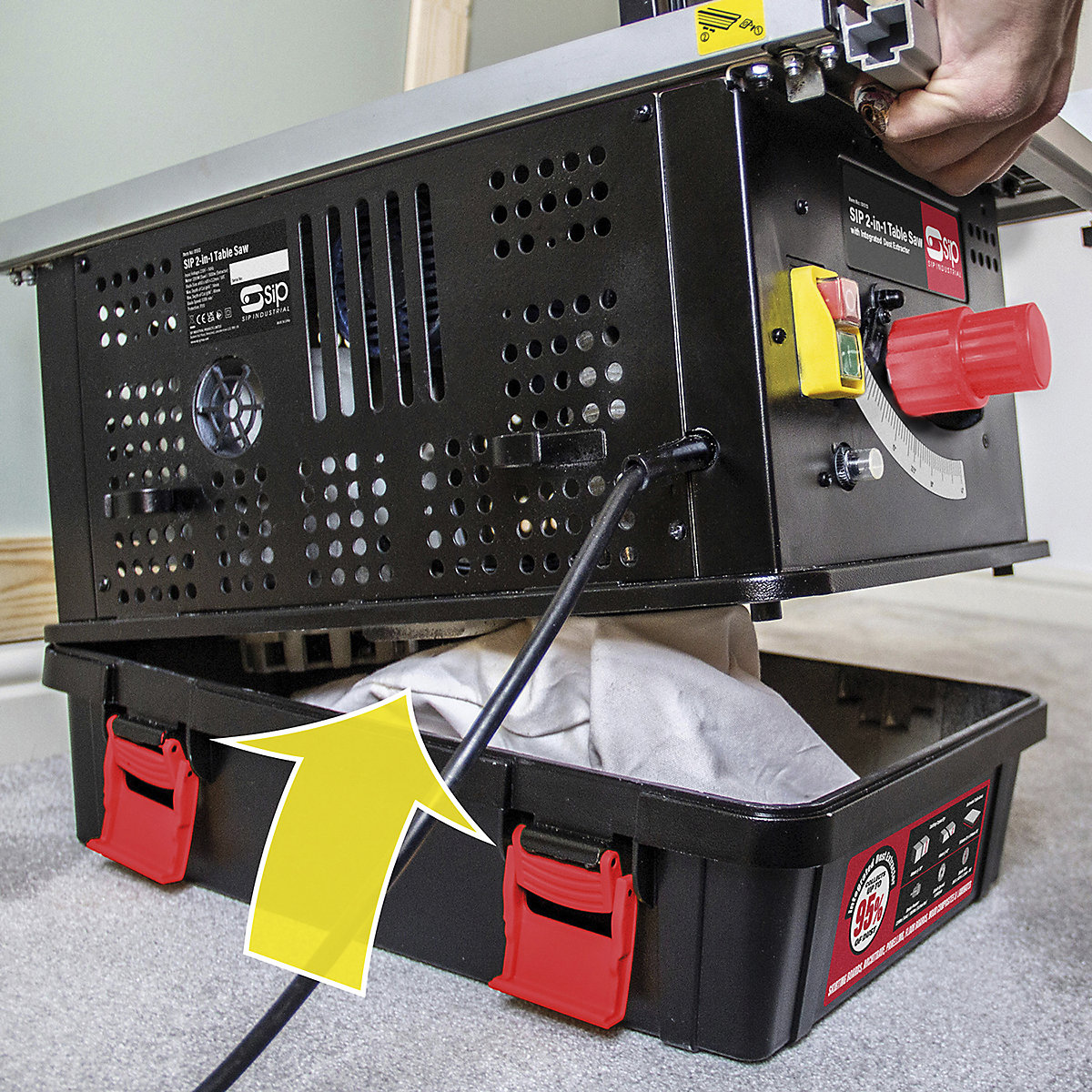 SIP 2-in-1 Table Saw with Integrated Dust Extractor (Product illustration 3)-2
