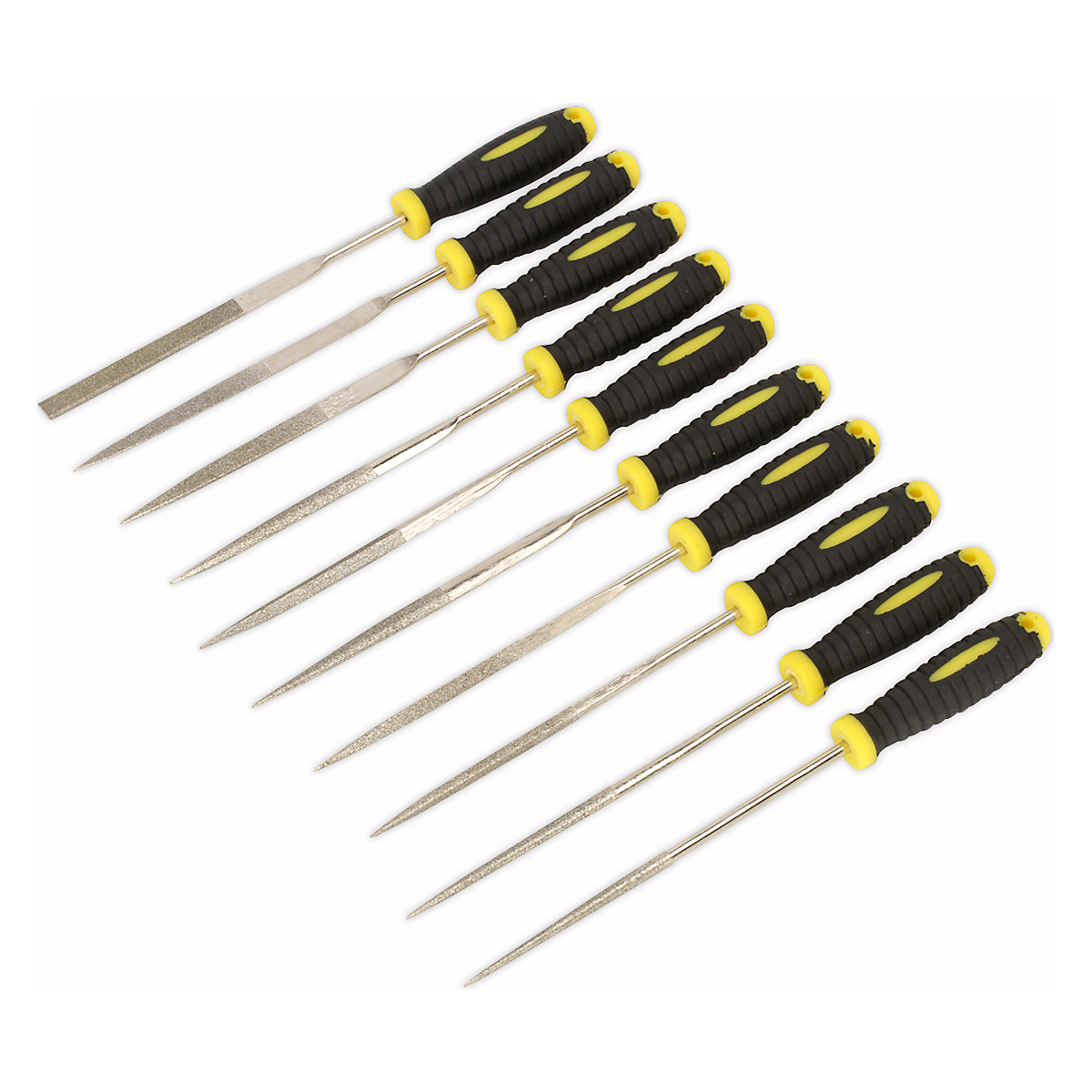 Sealey 10pc Diamond Needle File Set | 100mm