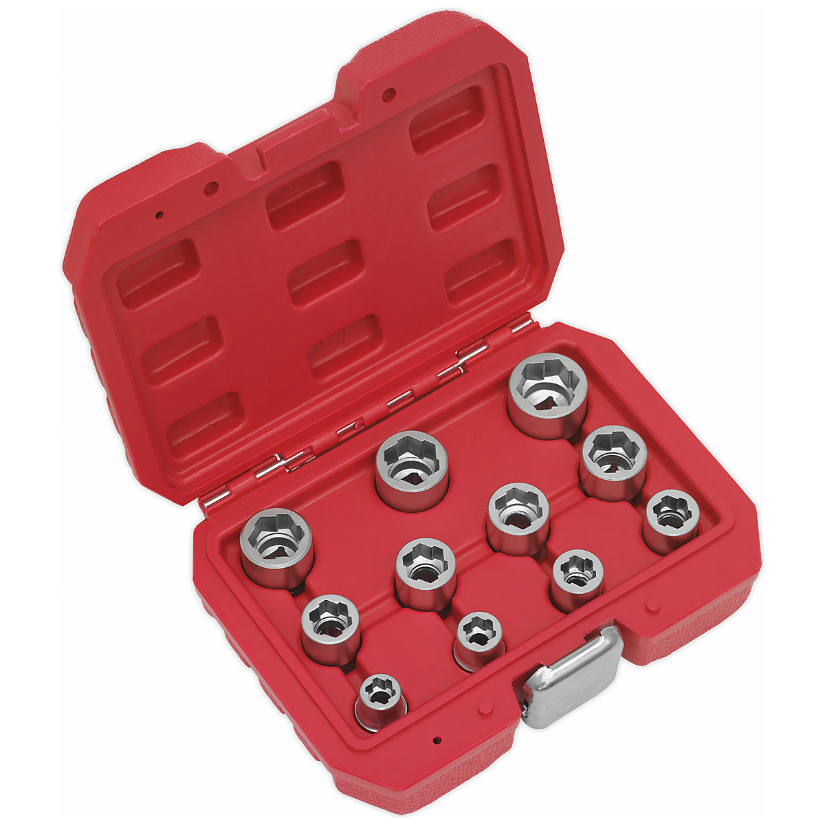 Sealey 11pc Metric Bolt Extractor Socket Set | 3/8"Sq Drive