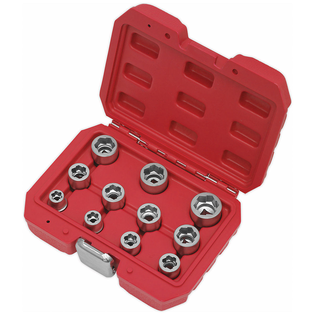 Sealey 11pc Metric Bolt Extractor Socket Set | 3/8"Sq Drive (Product illustration 3)-2