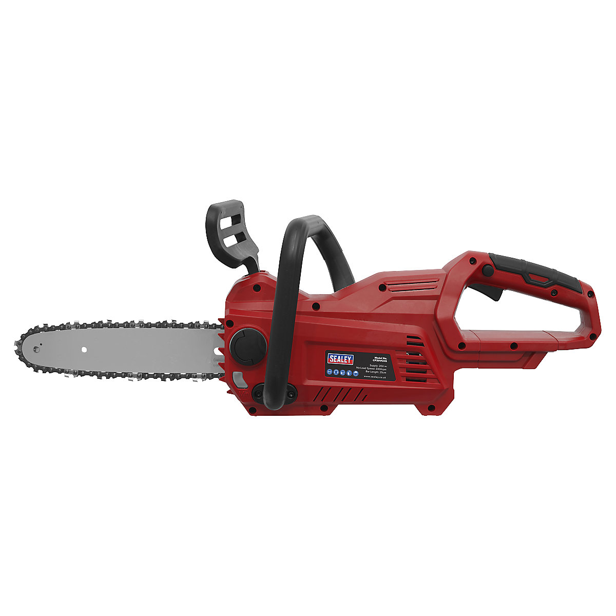 Sealey 25cm Cordless Chainsaw | SV20 Series (Product illustration 3)-2