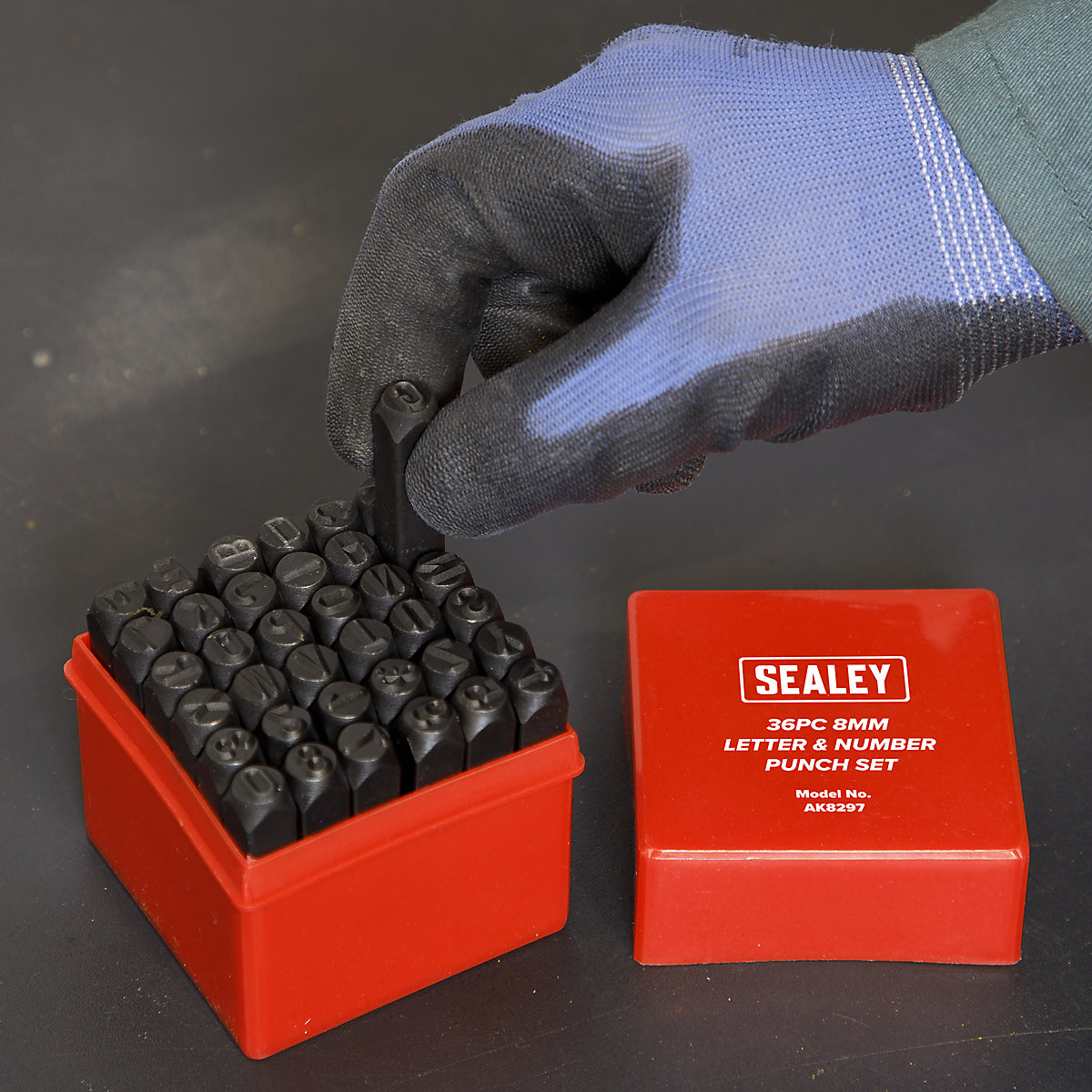 Sealey 36pc Letter & Number Punch Sets (Product illustration 6)-5