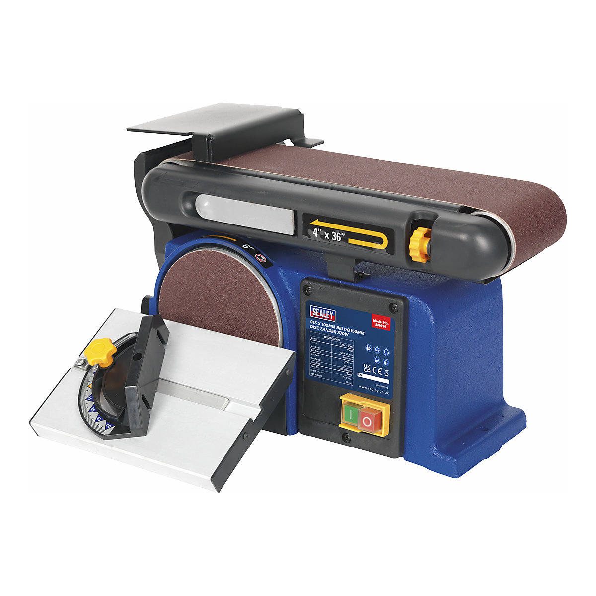 Sealey Belt/Disc Sander | 915 x 100mm/150mm | 370W/230V