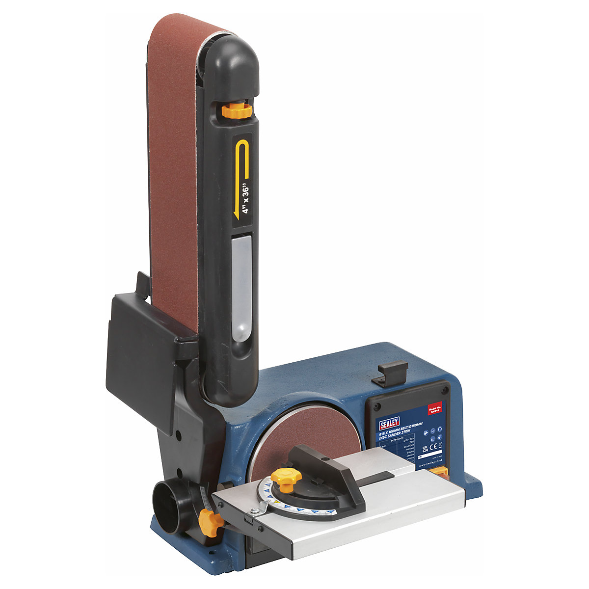 Sealey Belt/Disc Sander | 915 x 100mm/150mm | 370W/230V (Product illustration 3)-2
