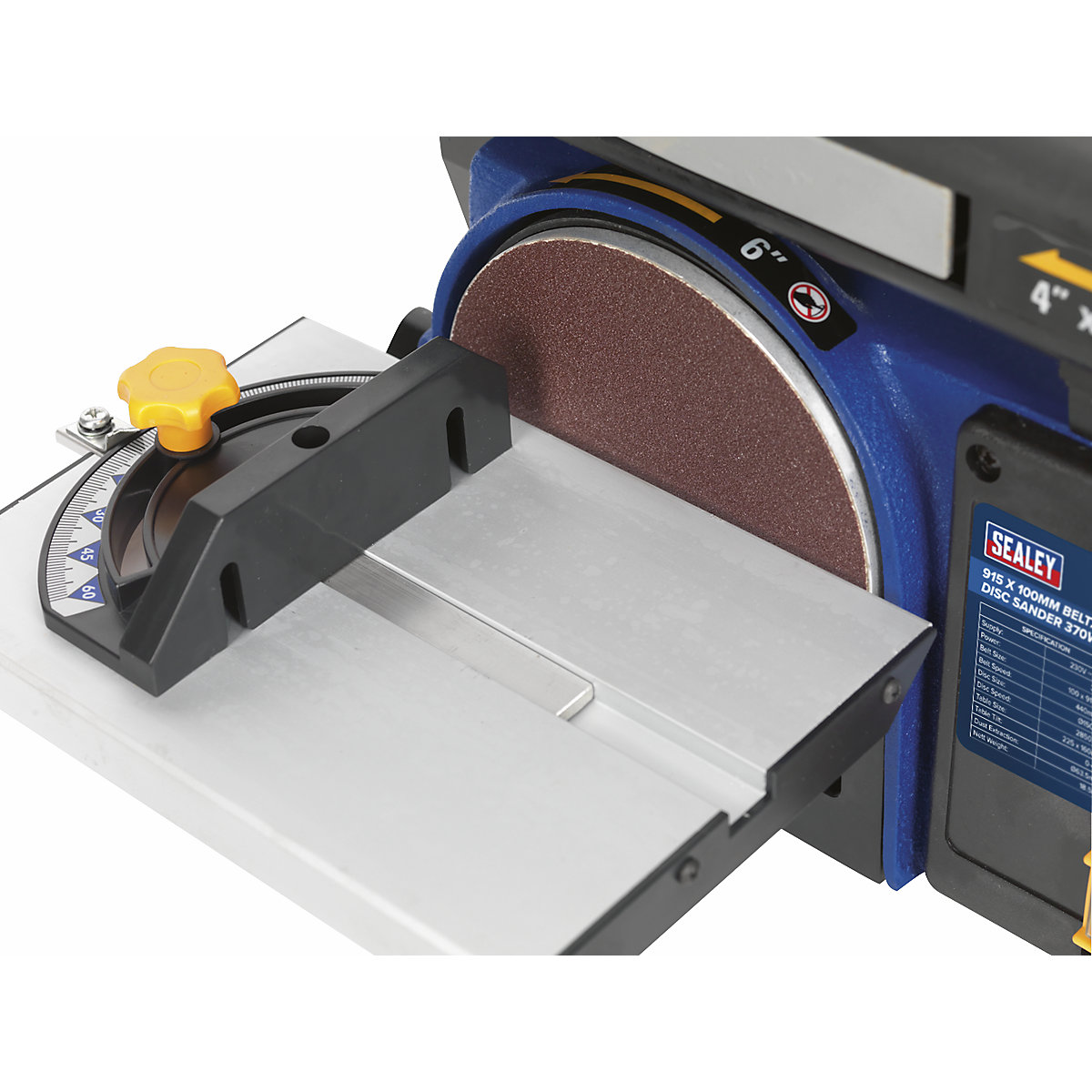 Sealey Belt/Disc Sander | 915 x 100mm/150mm | 370W/230V (Product illustration 7)-6