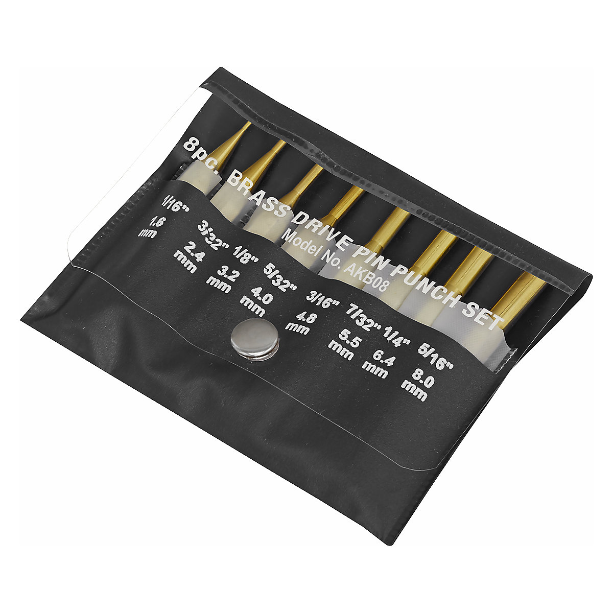 Sealey Brass Pin Punch Set | 8pc (Product illustration 4)-3