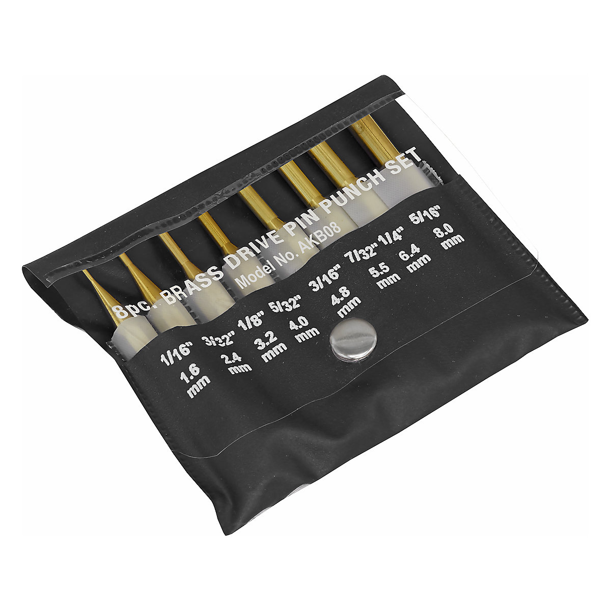 Sealey Brass Pin Punch Set | 8pc (Product illustration 5)-4