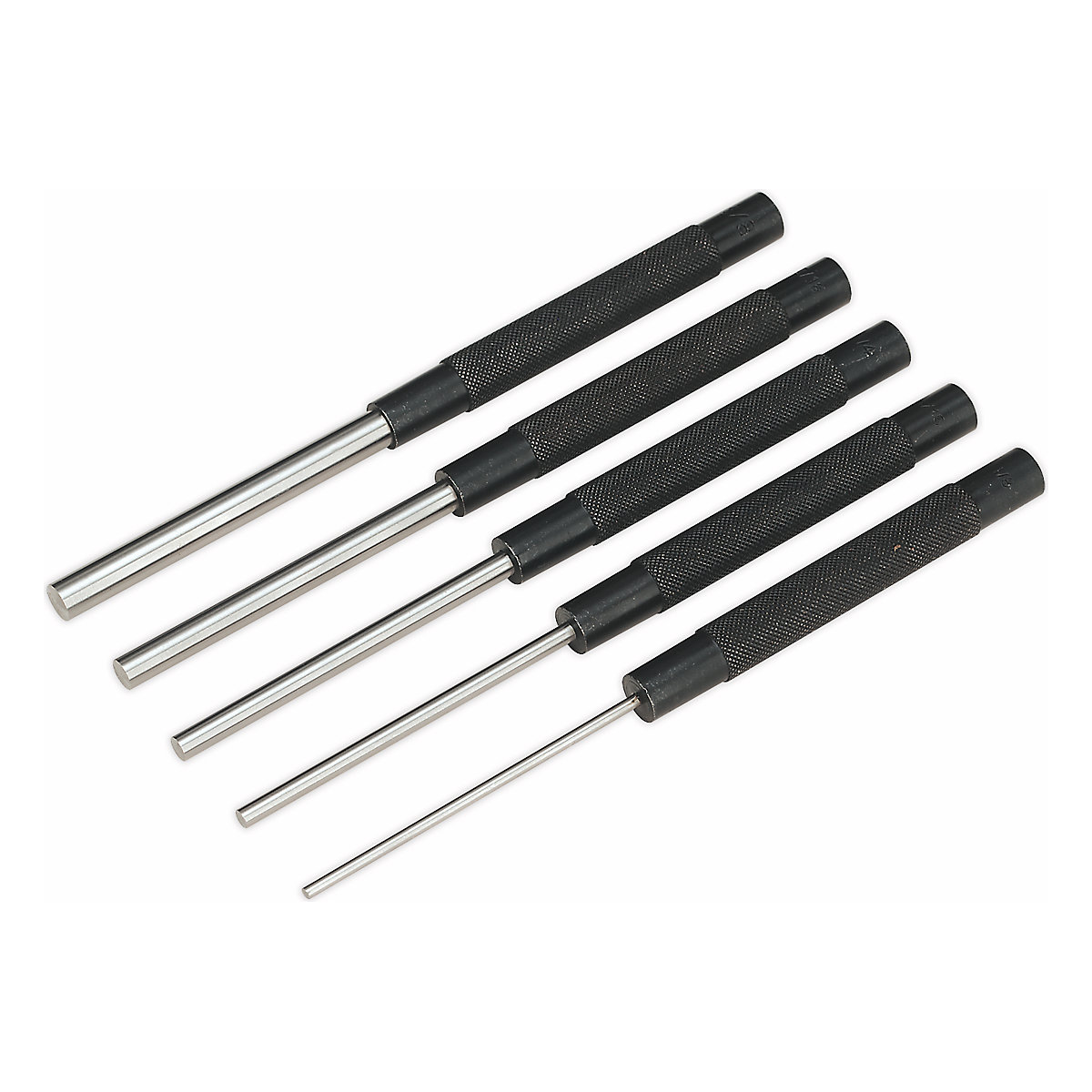 Sealey Long Pattern Parallel Pin Punch Set | 5pc