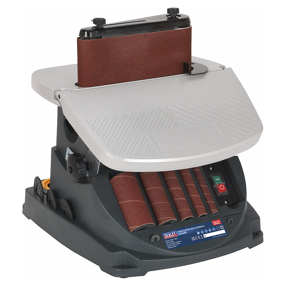 Sealey Oscillating Belt & Spindle/Bobbin Sander (Product illustration 2)-1