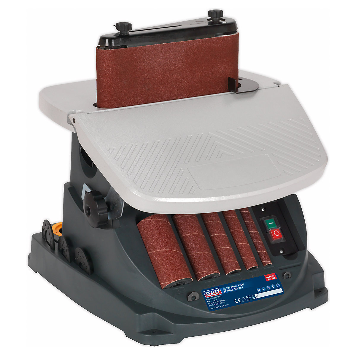Sealey Oscillating Belt & Spindle/Bobbin Sander (Product illustration 3)-2