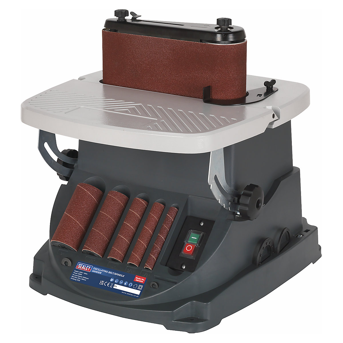 Sealey Oscillating Belt & Spindle/Bobbin Sander (Product illustration 5)-4
