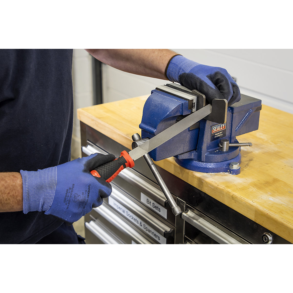 Sealey Smooth Cut Half-Round Engineer's File | 200mm (Product illustration 5)-4