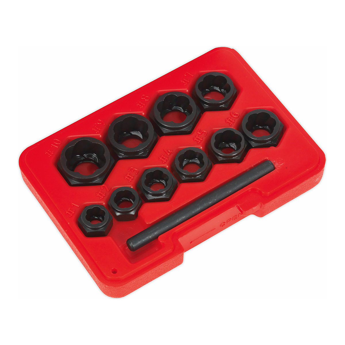 Sealey Spanner Type Bolt Extractor Set | 11pc (Product illustration 6)-5