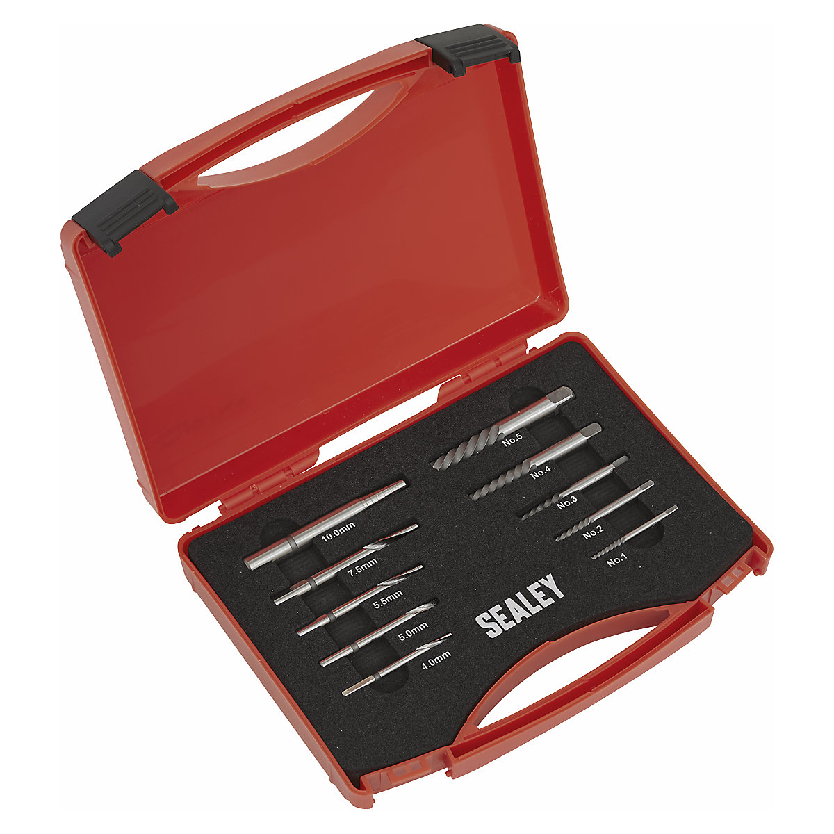 Sealey Step Drill Screw/Bolt Extractor Set | 10pc