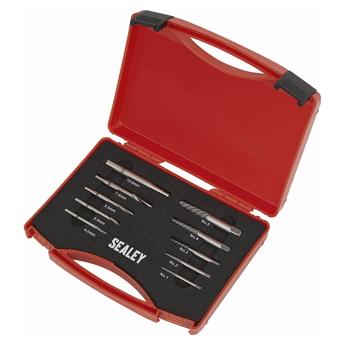 Sealey Step Drill Screw/Bolt Extractor Set | 10pc (Product illustration 3)-2