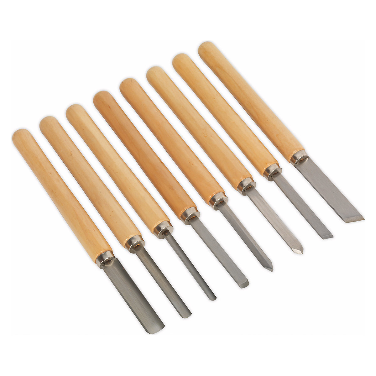 Sealey Wood Turning Chisel Set | 8pc