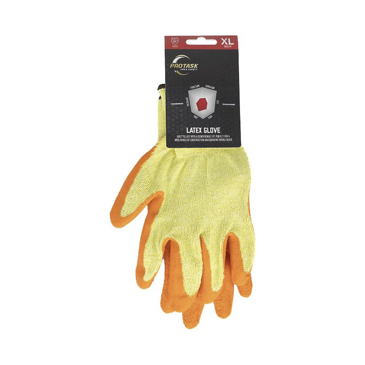 PROTASK Latex Palm Coated Gloves