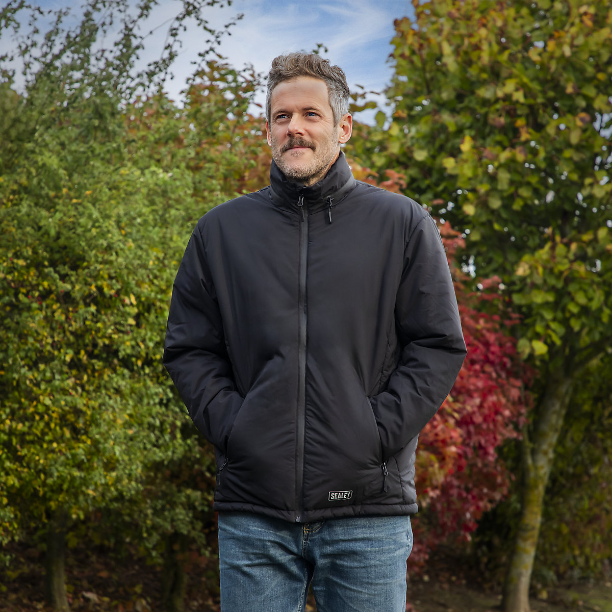 Sealey 5V Heated Thermal Rain Jacket (Product illustration 8)-7