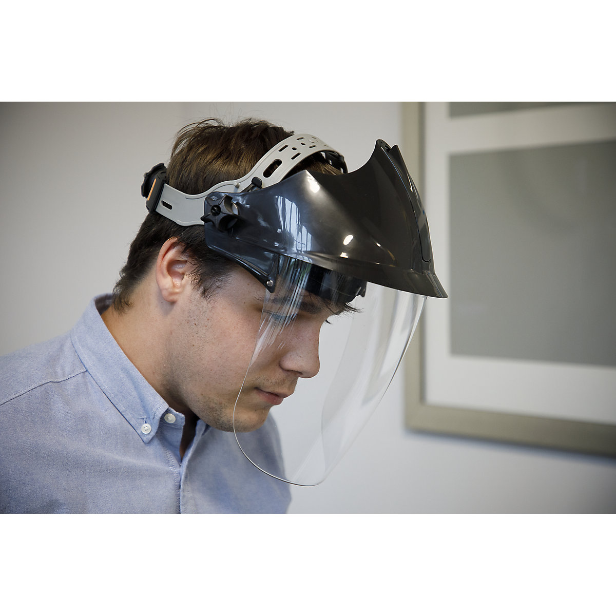 Worksafe® Deluxe Brow Guard with Aspherical Polycarbonate Full Face Shield (Product illustration 7)-6