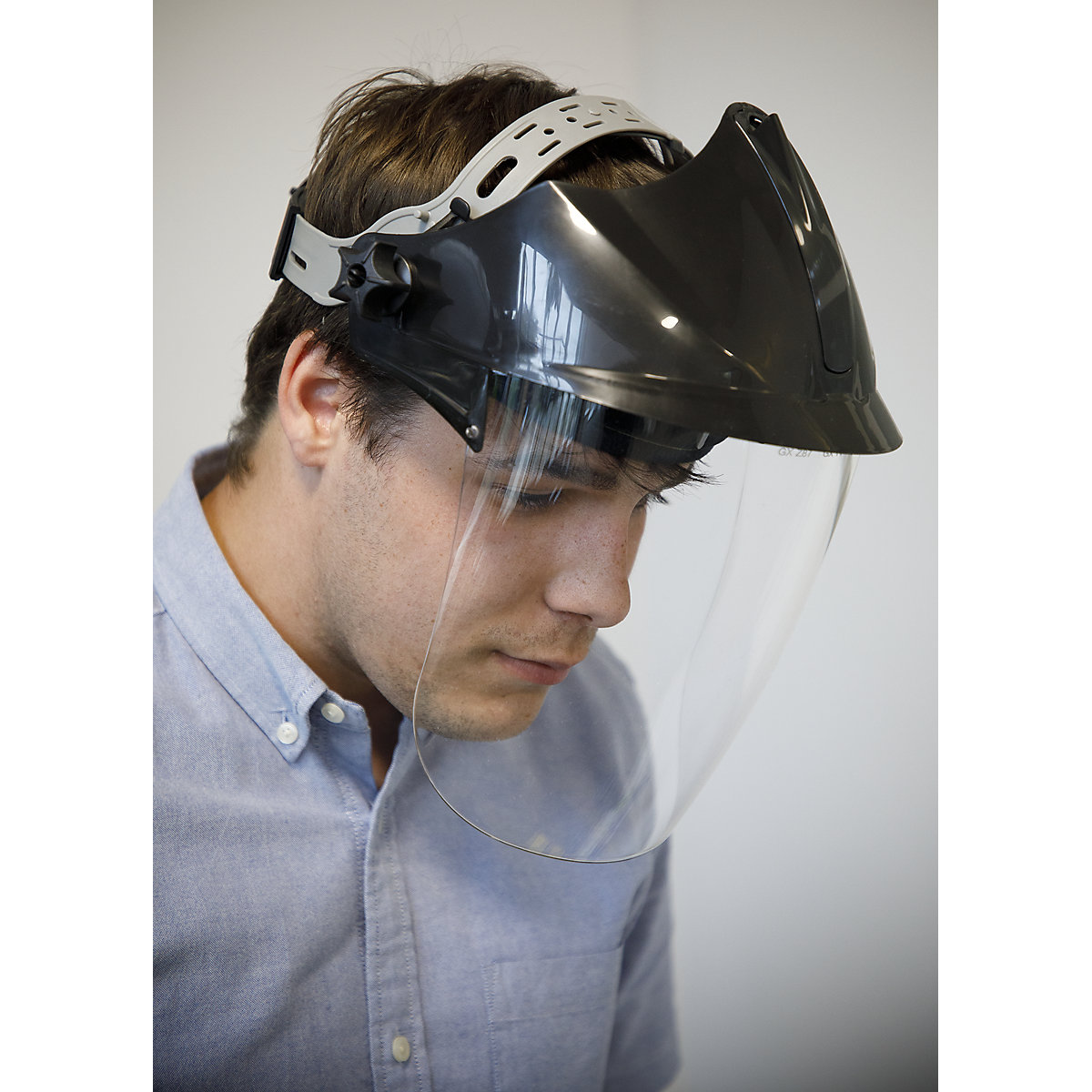 Worksafe® Deluxe Brow Guard with Aspherical Polycarbonate Full Face Shield (Product illustration 8)-7