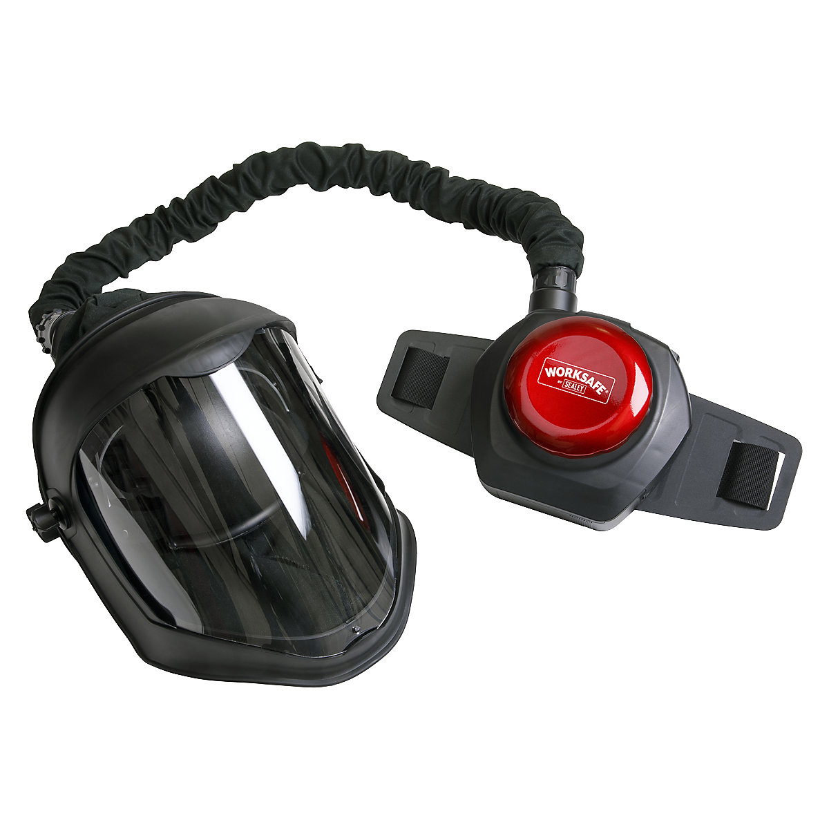 Worksafe® Deluxe Face Shield with Powered Air Purifying Respirator (PAPR) (Product illustration 2)-1