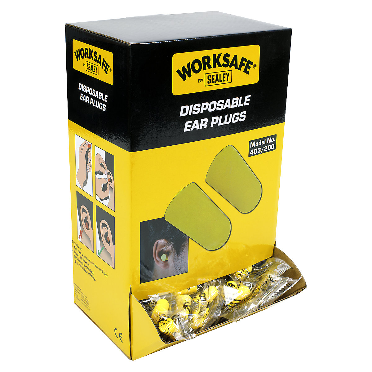 Worksafe® Disposable Ear Plugs | 100 or 200 Pairs
