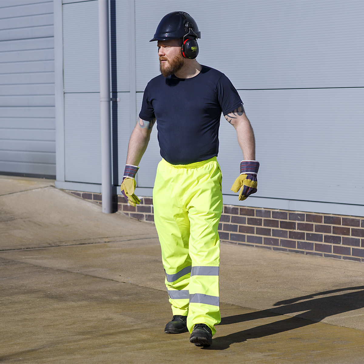 Worksafe® Hi-Vis Waterproof Trousers | Yellow or Orange (Product illustration 3)-2