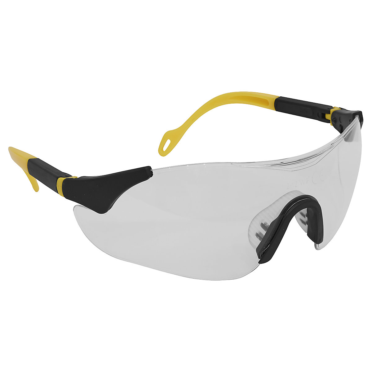 Worksafe® Sports Style Clear Safety Glasses with Adjustable Arms