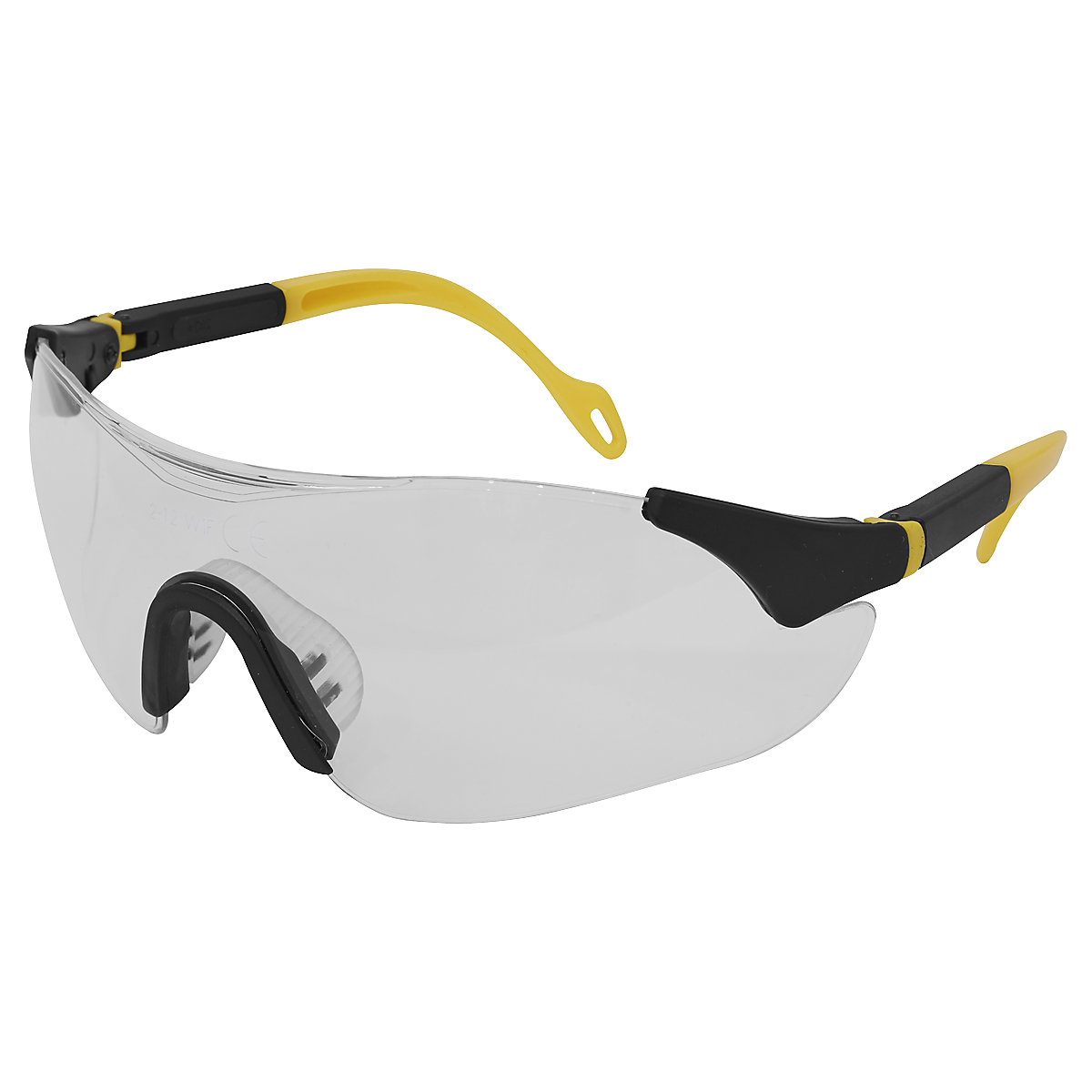 Worksafe® Sports Style Clear Safety Glasses with Adjustable Arms (Product illustration 2)-1