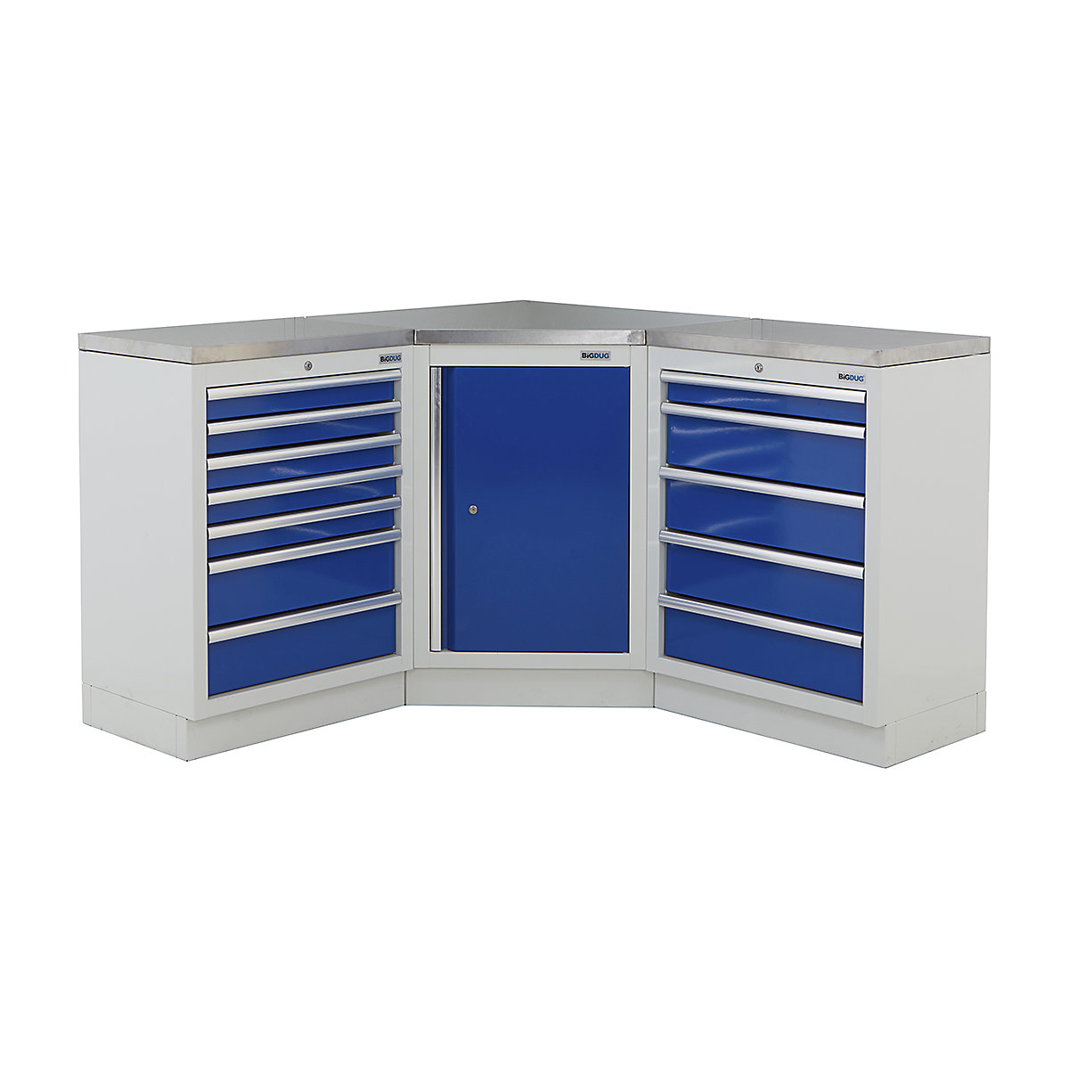 BiGDUG | Corner Workbench | 3 Cabinet
