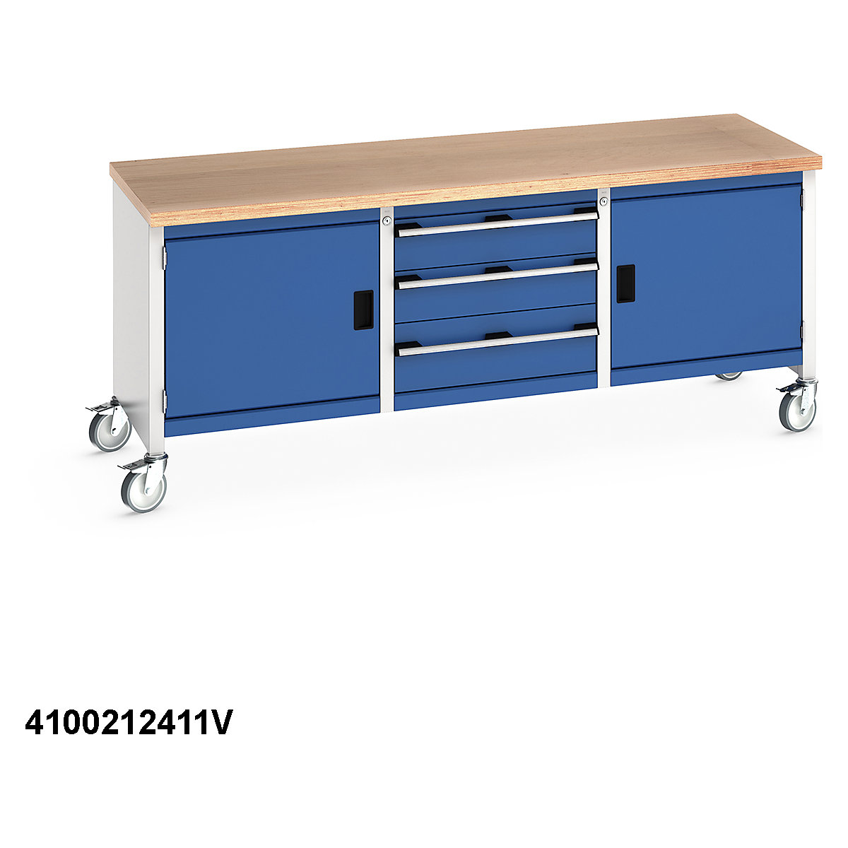 Bott Cubio Mobile Storage Bench | 2000 Wide (Product illustration 19)-18