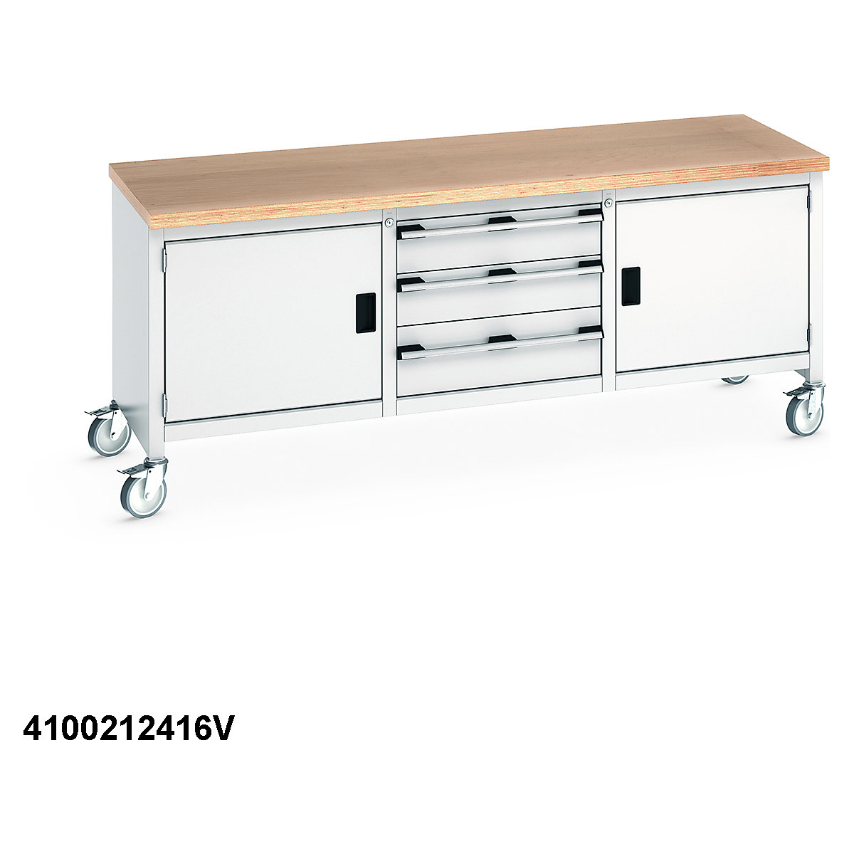 Bott Cubio Mobile Storage Bench | 2000 Wide (Product illustration 18)-17