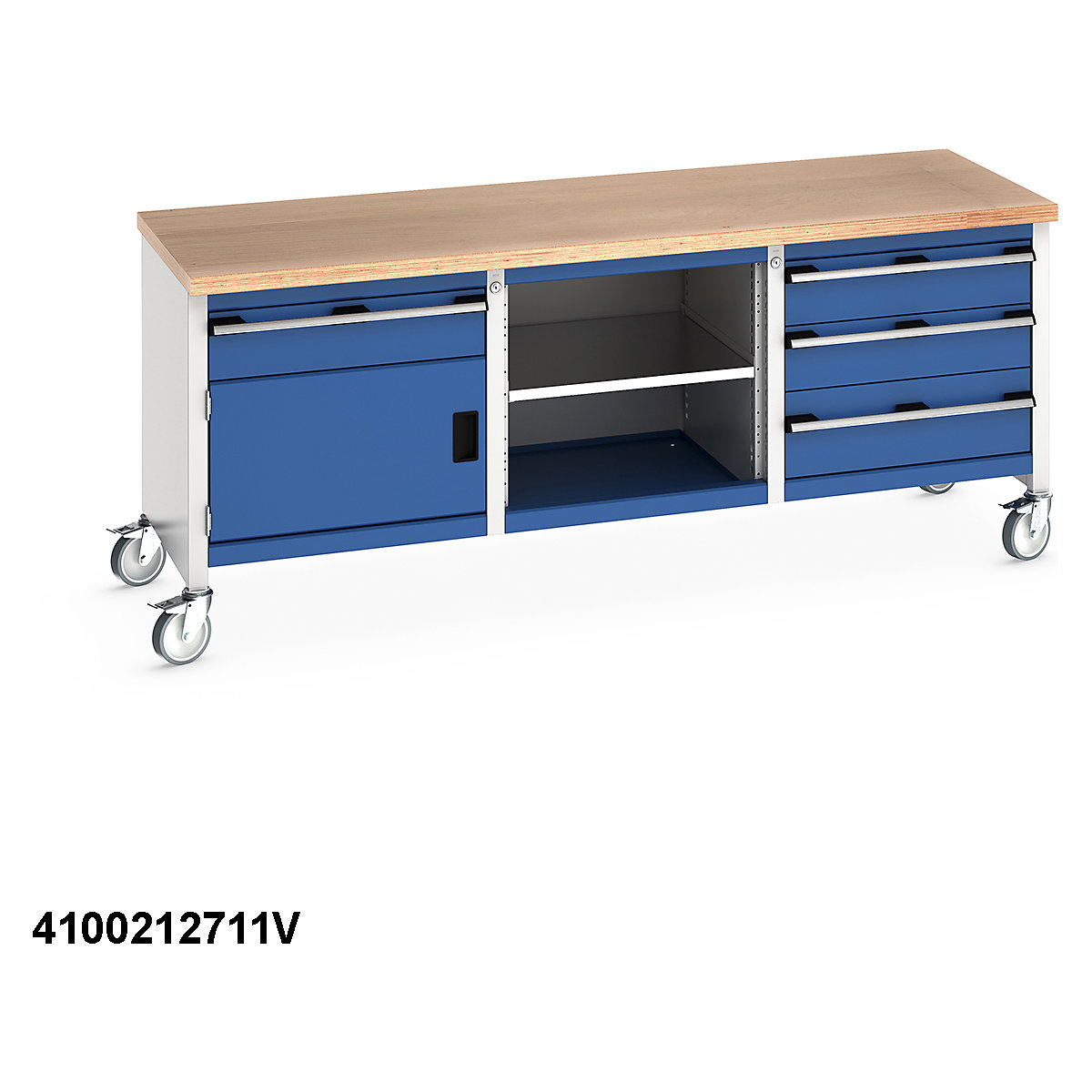 Bott Cubio Mobile Storage Bench | 2000 Wide (Product illustration 17)-16