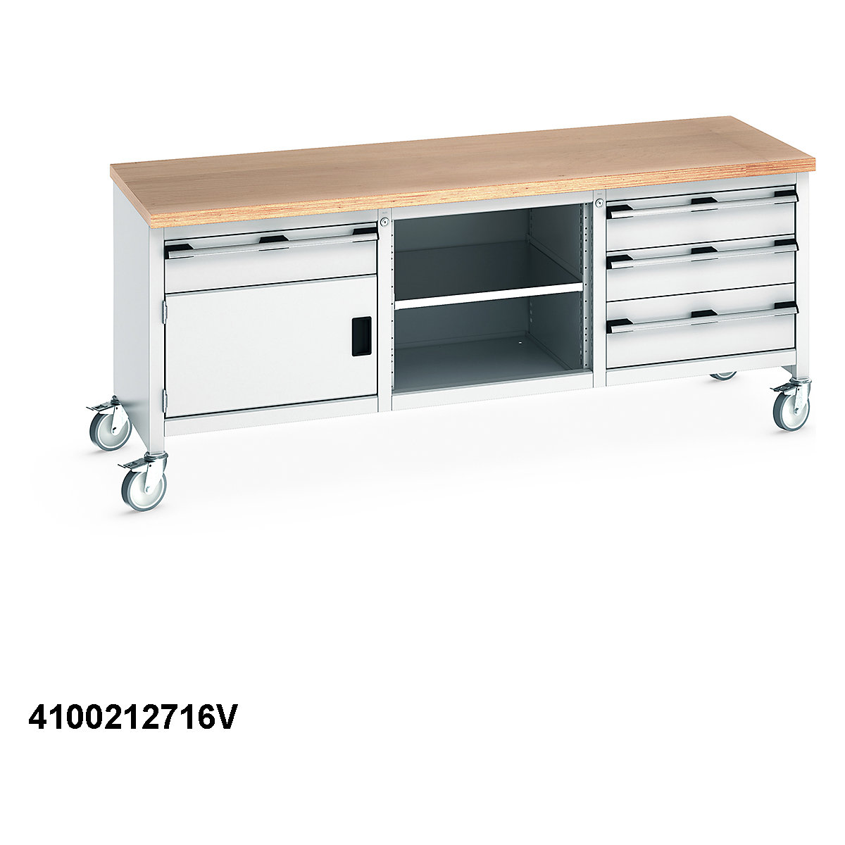 Bott Cubio Mobile Storage Bench | 2000 Wide (Product illustration 16)-15