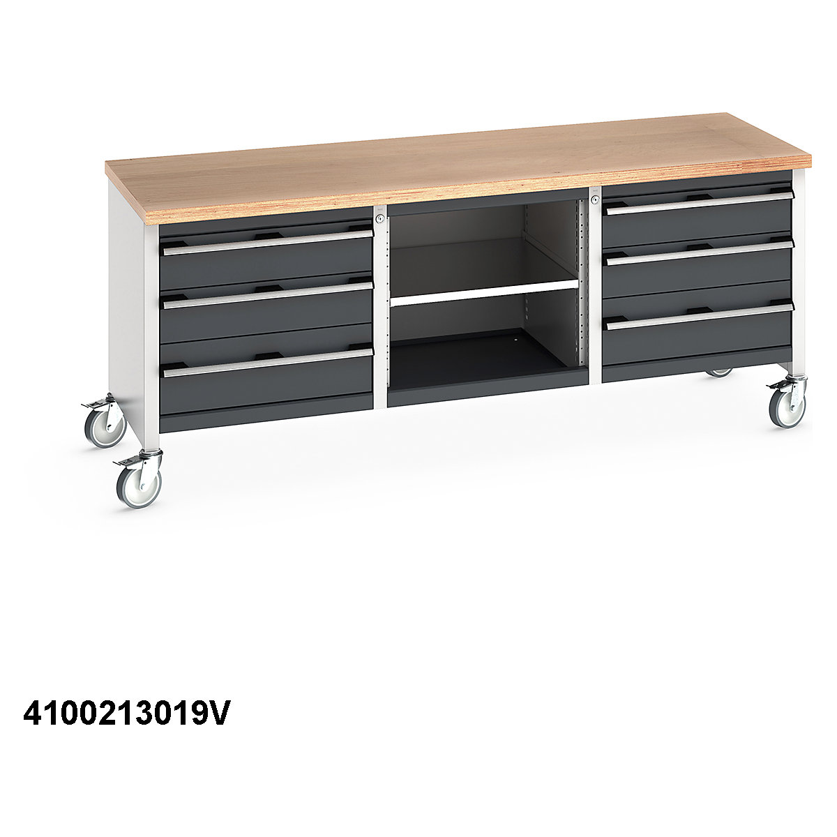 Bott Cubio Mobile Storage Bench | 2000 Wide (Product illustration 10)-9