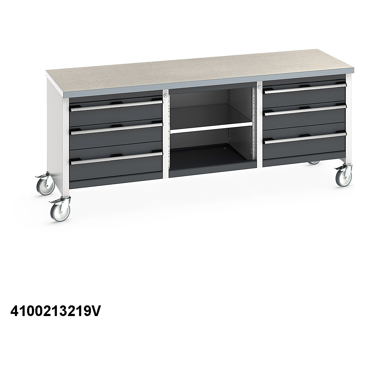 Bott Cubio Mobile Storage Bench | 2000 Wide (Product illustration 14)-13