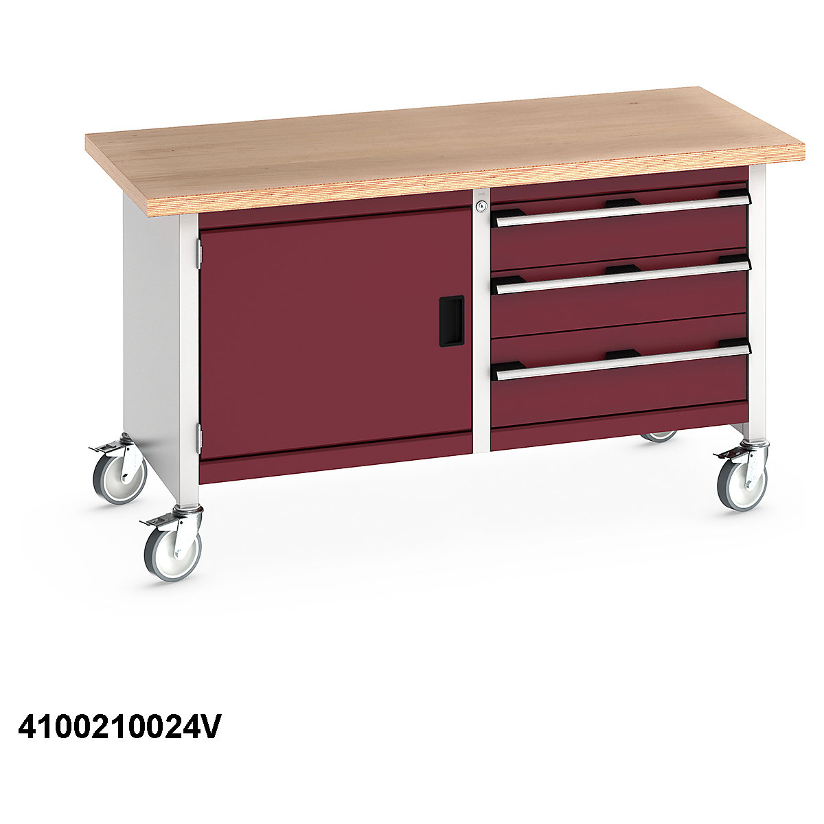 Bott Cubio Mobile Storage Benches | 1500 Wide (Product illustration 11)-10