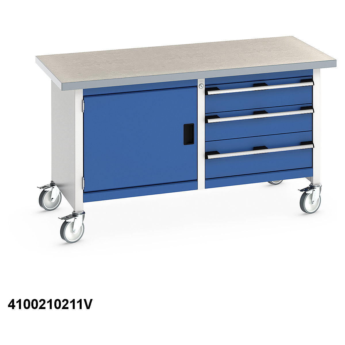 Bott Cubio Mobile Storage Benches | 1500 Wide (Product illustration 12)-11
