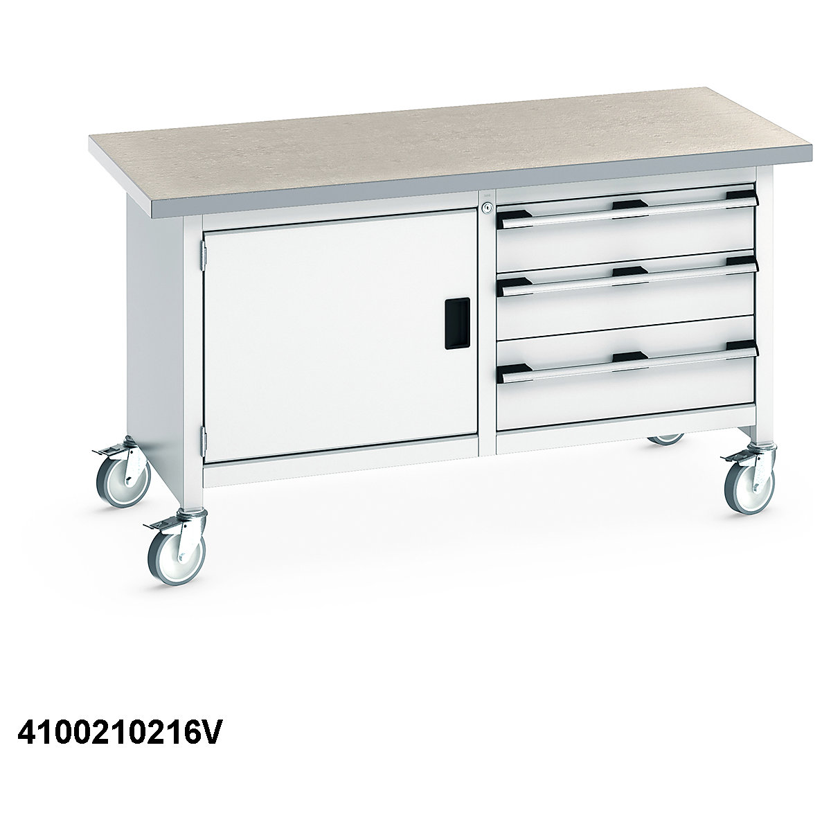 Bott Cubio Mobile Storage Benches | 1500 Wide (Product illustration 13)-12