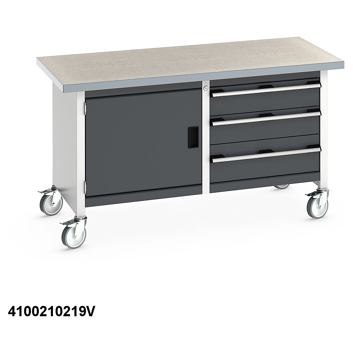Bott Cubio Mobile Storage Benches | 1500 Wide (Product illustration 14)-13