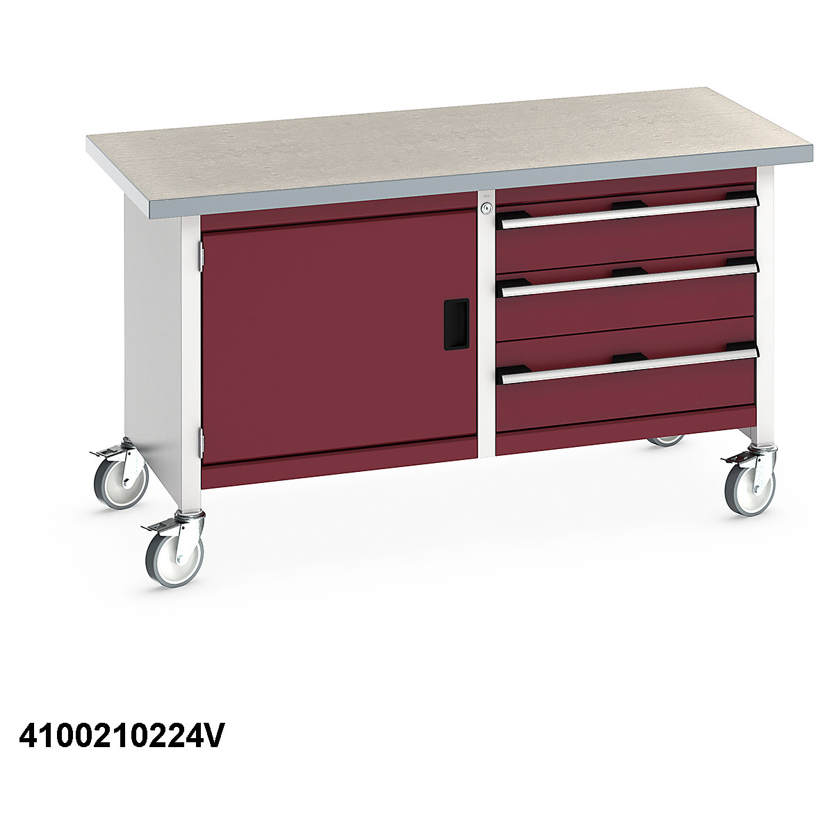 Bott Cubio Mobile Storage Benches | 1500 Wide (Product illustration 15)-14