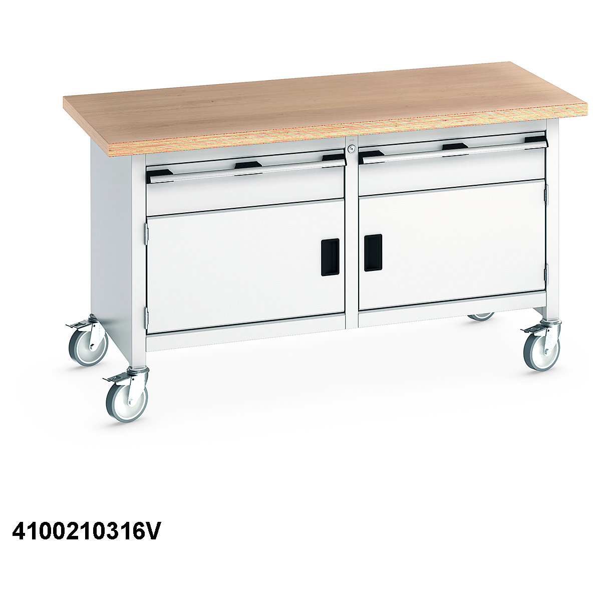 Bott Cubio Mobile Storage Benches | 1500 Wide (Product illustration 21)-20