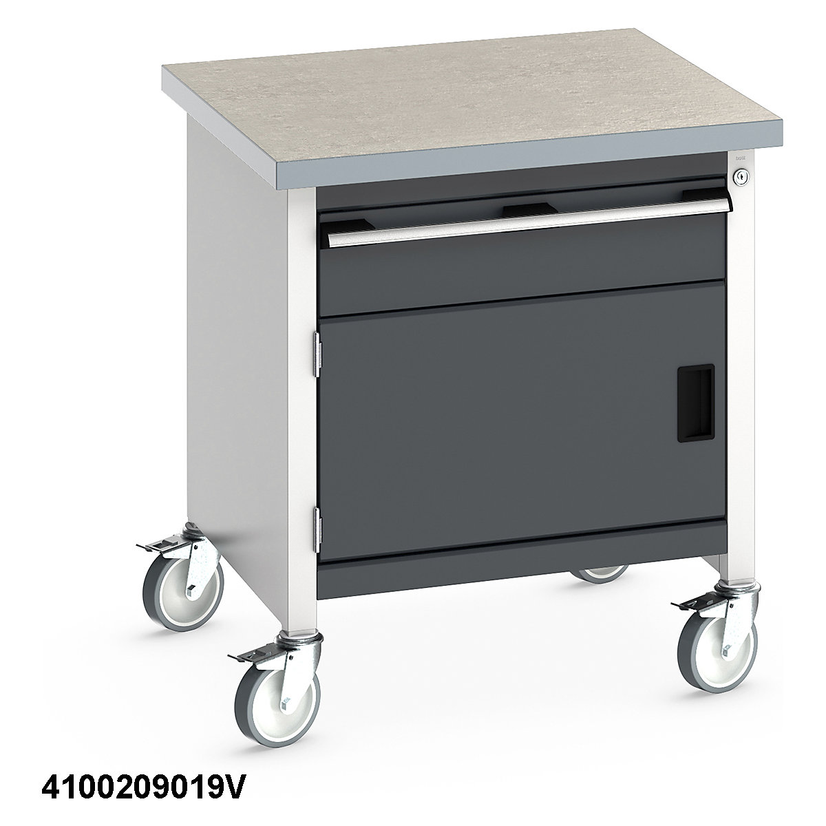 Bott Cubio Mobile Storage Benches | 750 Wide (Product illustration 17)-16