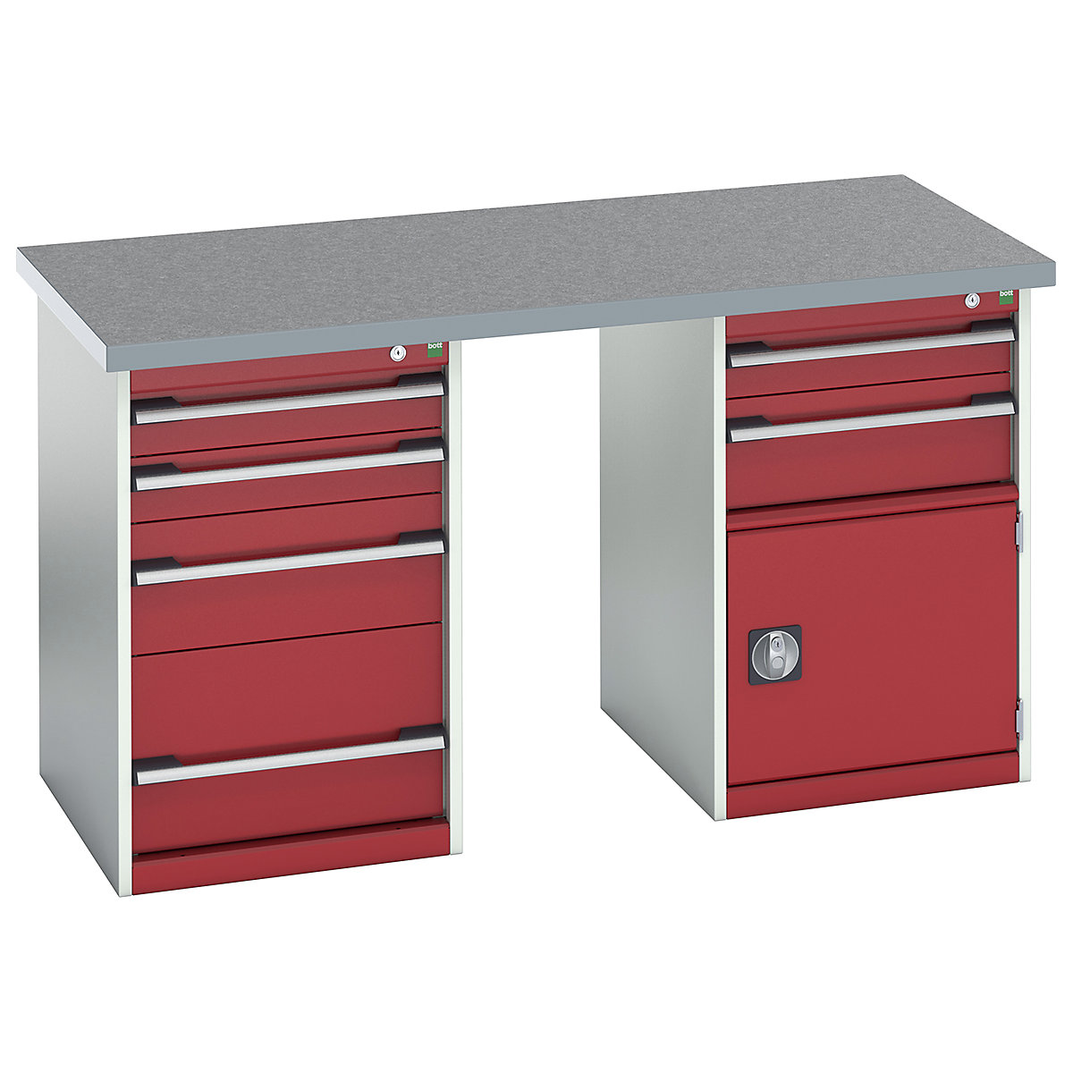 Bott Cubio Pedestal Island Benches | 1500 Wide