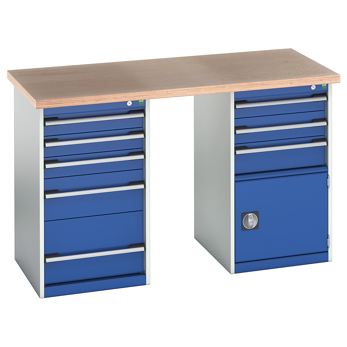 Bott Cubio Pedestal Island Benches | 1500 Wide