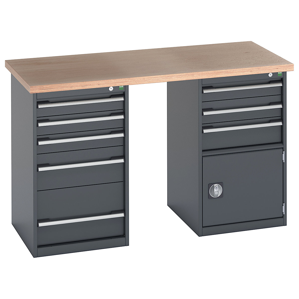 Bott Cubio Pedestal Island Benches | 1500 Wide